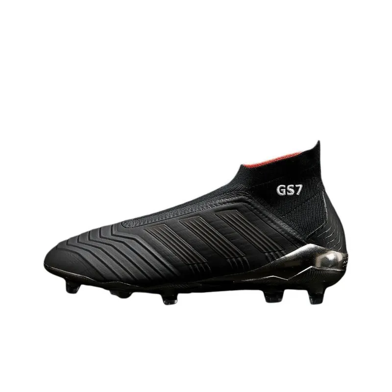Adidas Predator 18+ FG Firm Ground Anti Slip Wear Resistant Soccer Shoes Men's Black-0