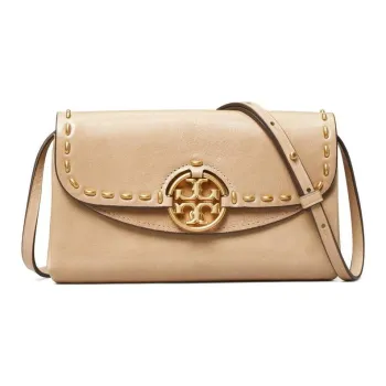 TORY BURCH Miller Cow Leather Shoulder Bag, Crossbody Bag Women's Caramel