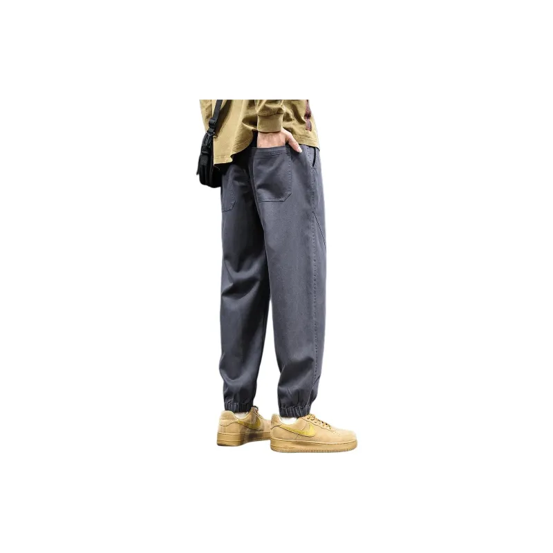 Tonlion Casual Pants Unisex Dark Gray-2