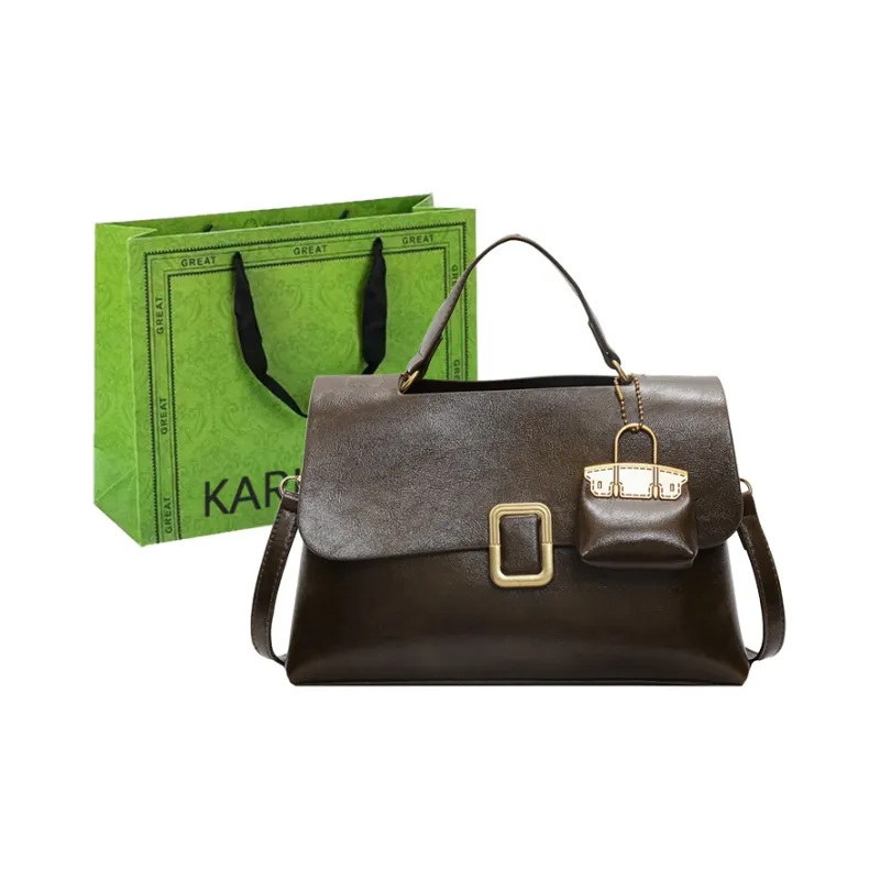 KARUISHA PU Handbag Shoulder Bag Crossbody Bag Women's Black Brown Coffee Burgundy Green-24