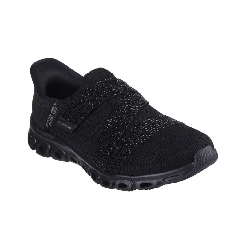 Skechers Slip Ins Anti Slip Wear Resistant Low Top Casual Shoes Women's Black-2