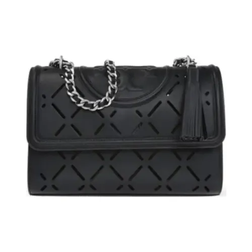 TORY BURCH Fleming Leather Handbag Crossbody Bag Shoulder Bag Regular Women's Black