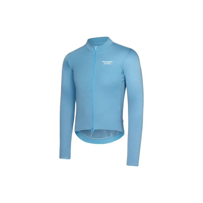 PAS NORMAL STUDIOS Escapism Wool LS Jersey Cycling Clothing Men's Sky Blue-1
