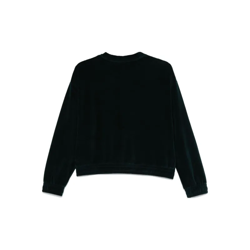 Sonia Rykiel Long-sleeves Velvet Sweatshirt-1