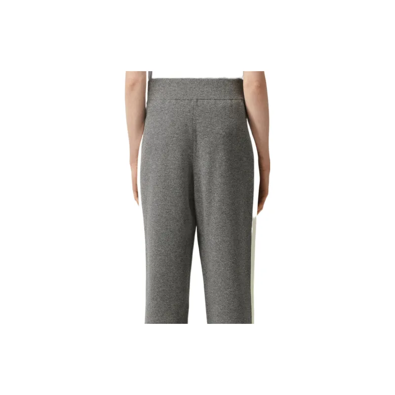 Burberry Knitted Sports Pants Women's Gray-5