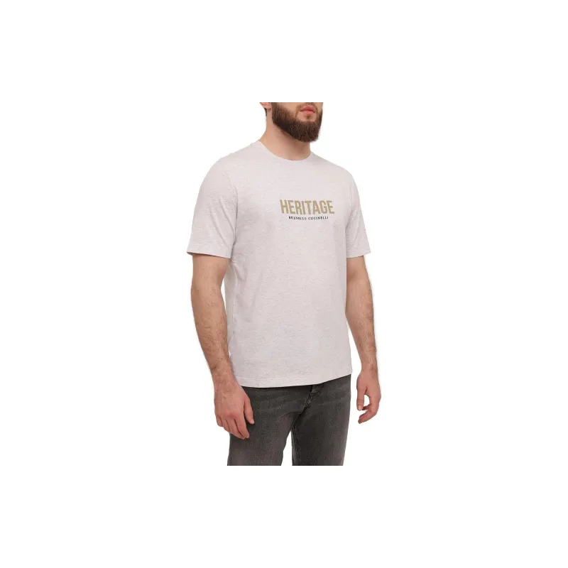 Brunello Cucinelli T Shirt Men's Light Gray-2