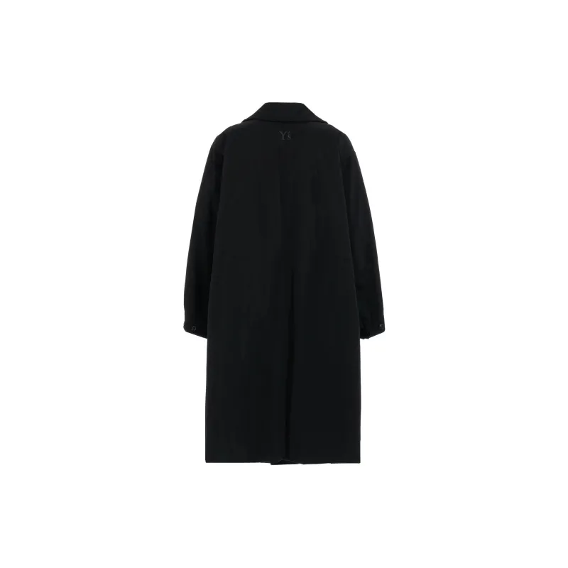 Yohji Yamamoto Ny Chino Cloth Big Pocket Coat 'Black'-1