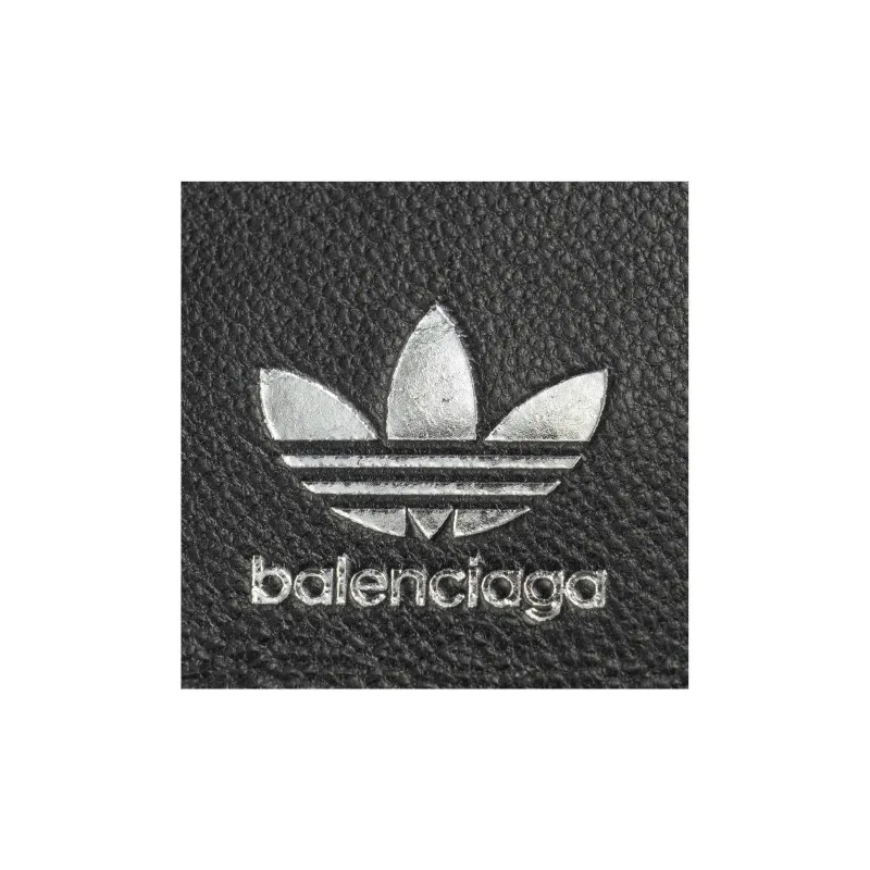 Balenciaga Adidas Collaboration Leather Wallet Women's Red-6