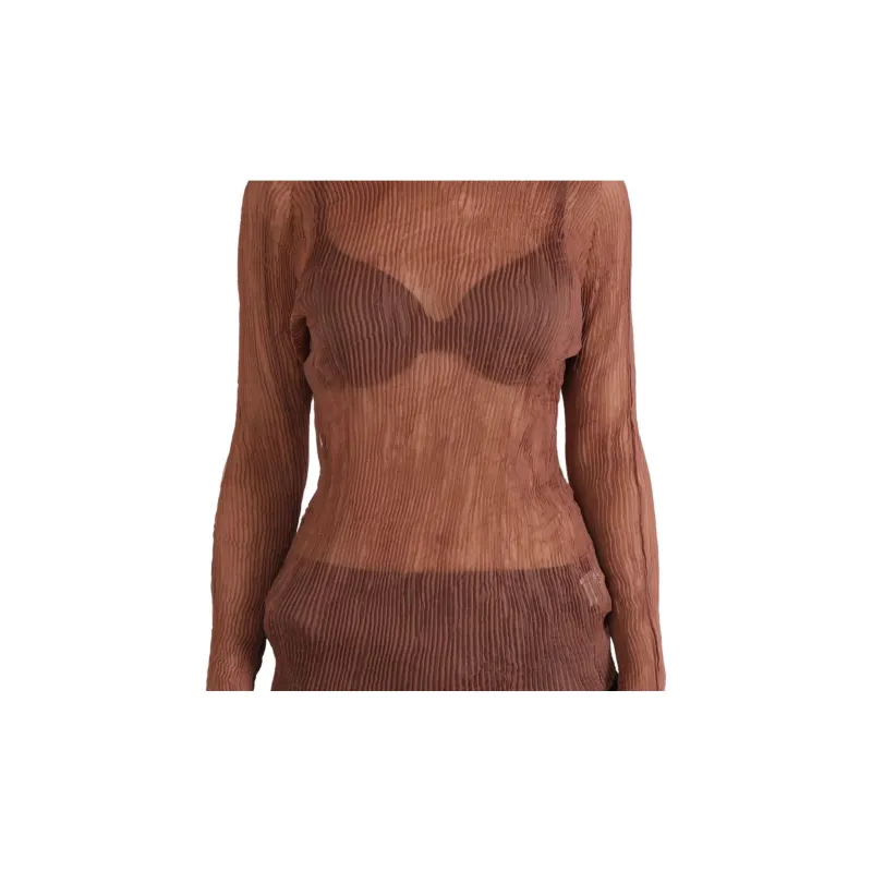 ISSEY MIYAKE Crinkled finish Top-3