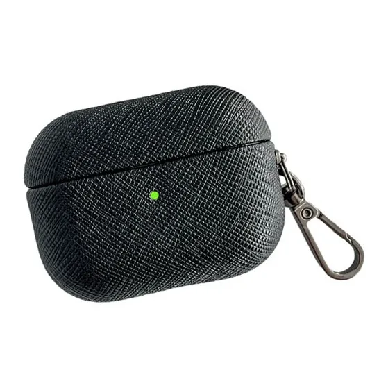Compatibility AirPods 3/1/2/Pro 2 PC Niche Cross Leather Texture Minimalist Style Fully Enclosed Headphone Cases-16