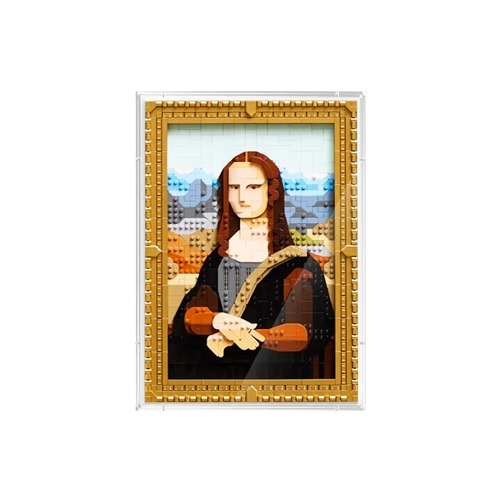 LIGHT YOUR BRICKS Compatibility Building Block 31213 Mona Lisa's Smile Storage Box Model Accessories-0