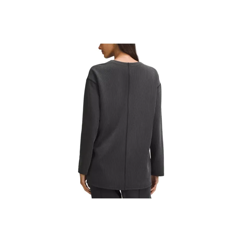 Lululemon SoftstremeRibbed Relaxed Long-Sleeve Knitwear Women's Brown-4
