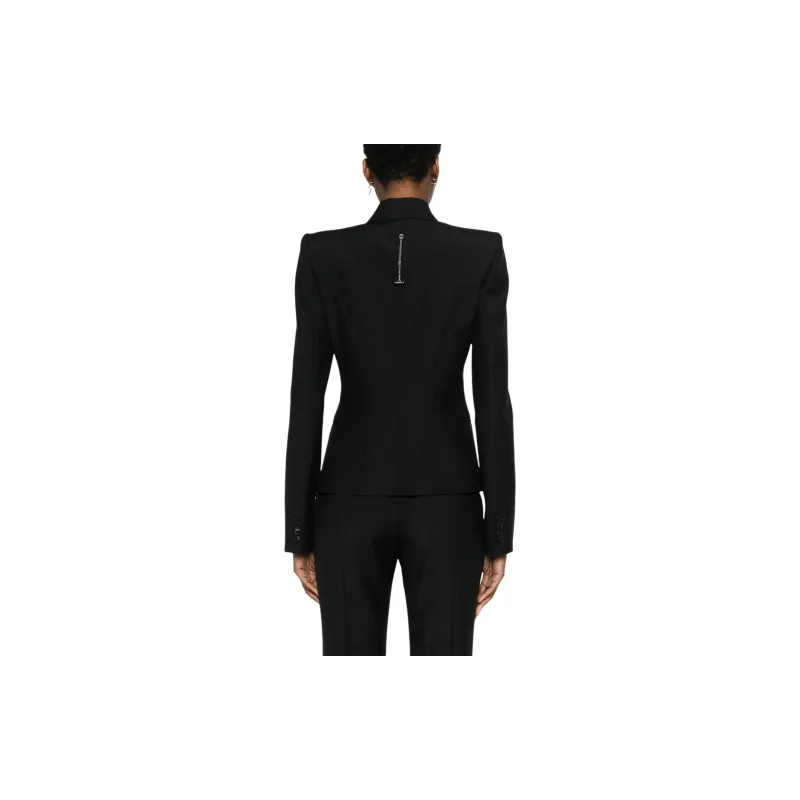 Alexander McQueen Logo charm Blazer-2