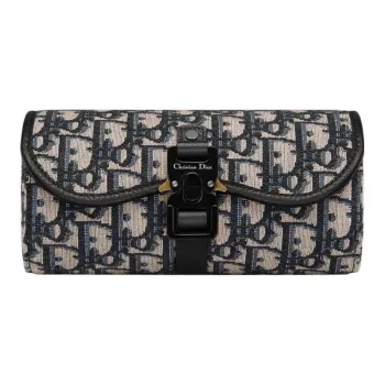 DIOR Fabric Storage Bag Men's Beige/Black