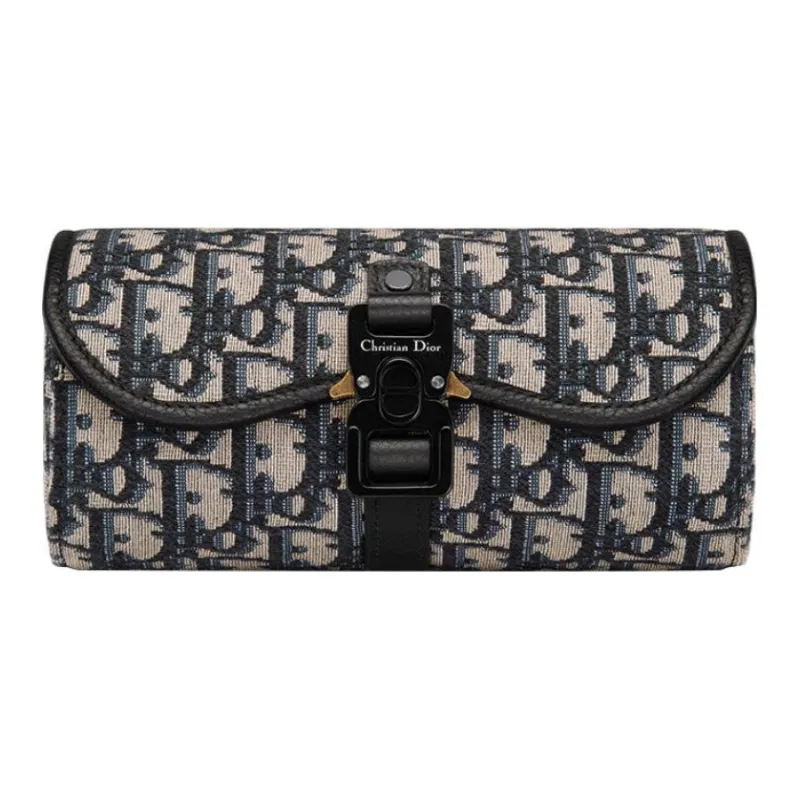 DIOR Fabric Storage Bag Men's Beige/Black-0