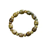 Straight-Cut Bracelets - Green Sandalwood Wood