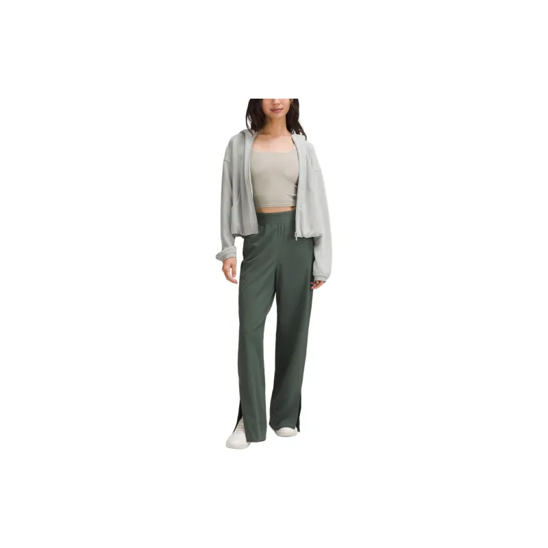 Lululemon Stretch Woven Wide Leg High Rise Pants Asia Fit Knitted Sports Pants Women's-14