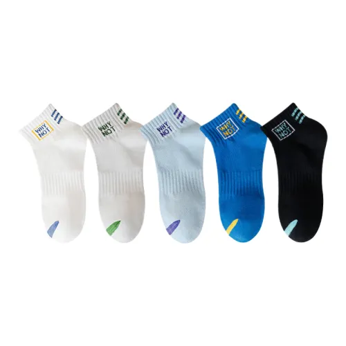 Lan Miao Ankle Socks Men's 5 Pack