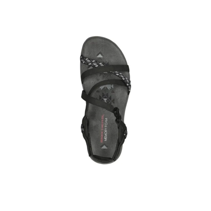 Skechers Reggae Slim Beach Sandals Women's Black-3