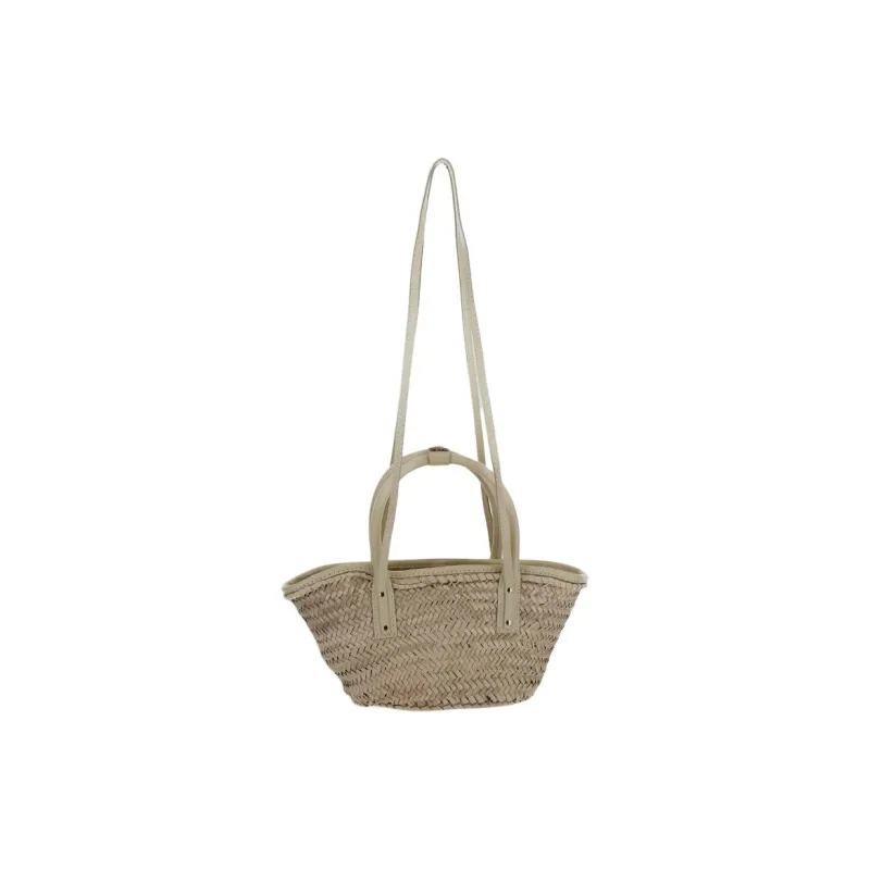 Jacquemus Palm Leaf Basket Bag, Shoulder Bag, Crossbody Bag, Handbag Mini Women's Beige-2