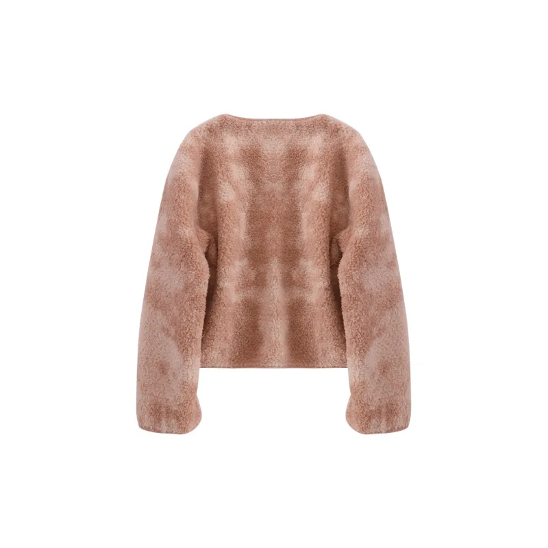 XIANGYING Velvet feel Coat Women's Pink-1