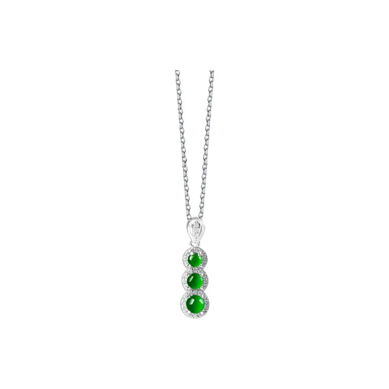 Zheng Baifu Glutinous Jade Jadeite Necklaces Women's-0