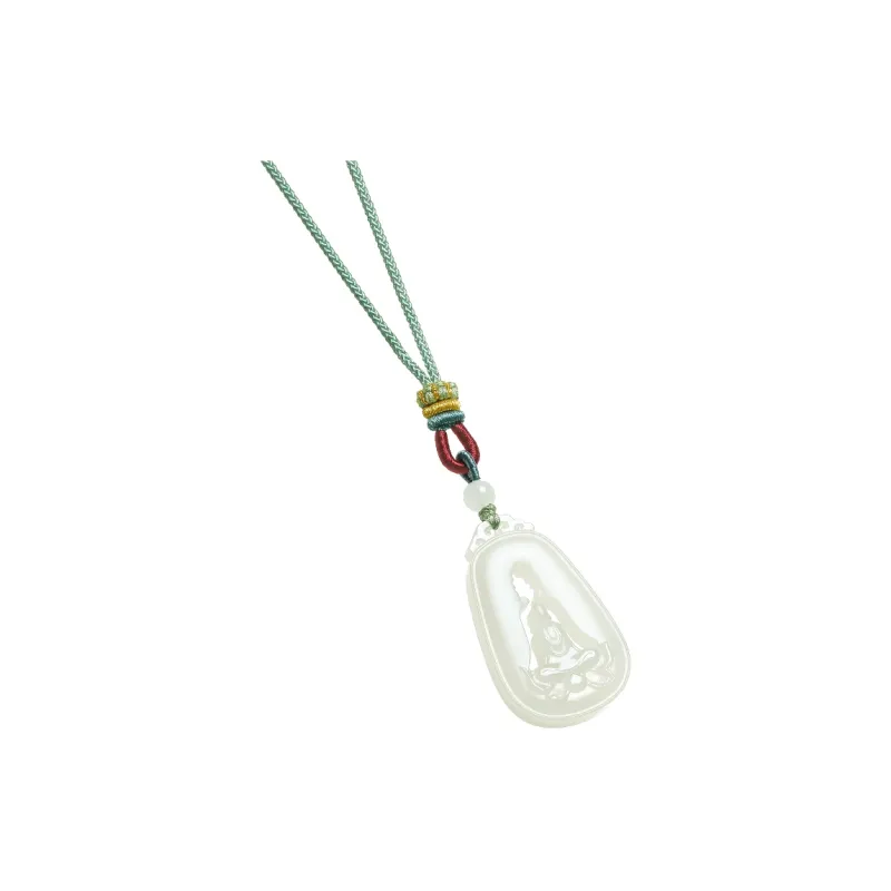 ZHOU LIU FU Pendants White Jade Unisex-2