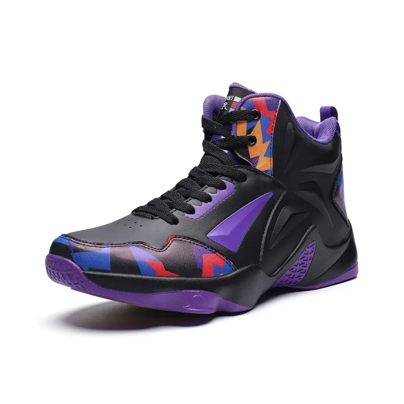 AMICNIEGD Grip Anti-Slip And Wear-Resistant High-Top Basketball Shoes Men's-1