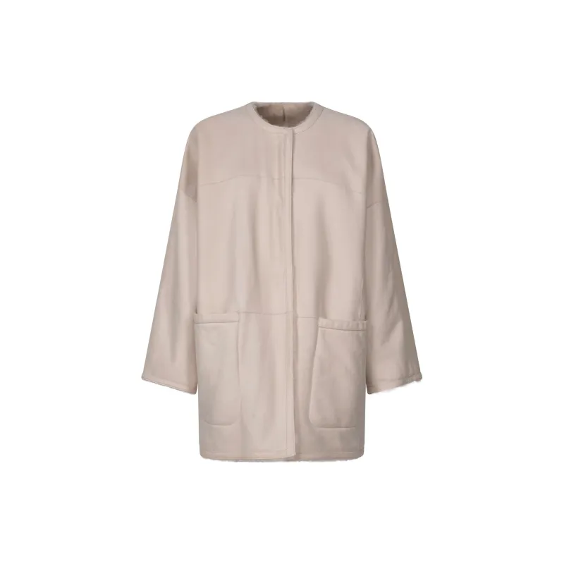 MaxMara FW24 Coats Women's Light Beige-1