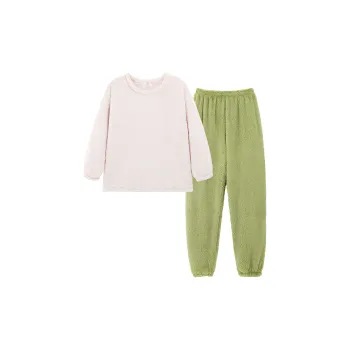 WANANNI Pajama Set Women's Apricot Green