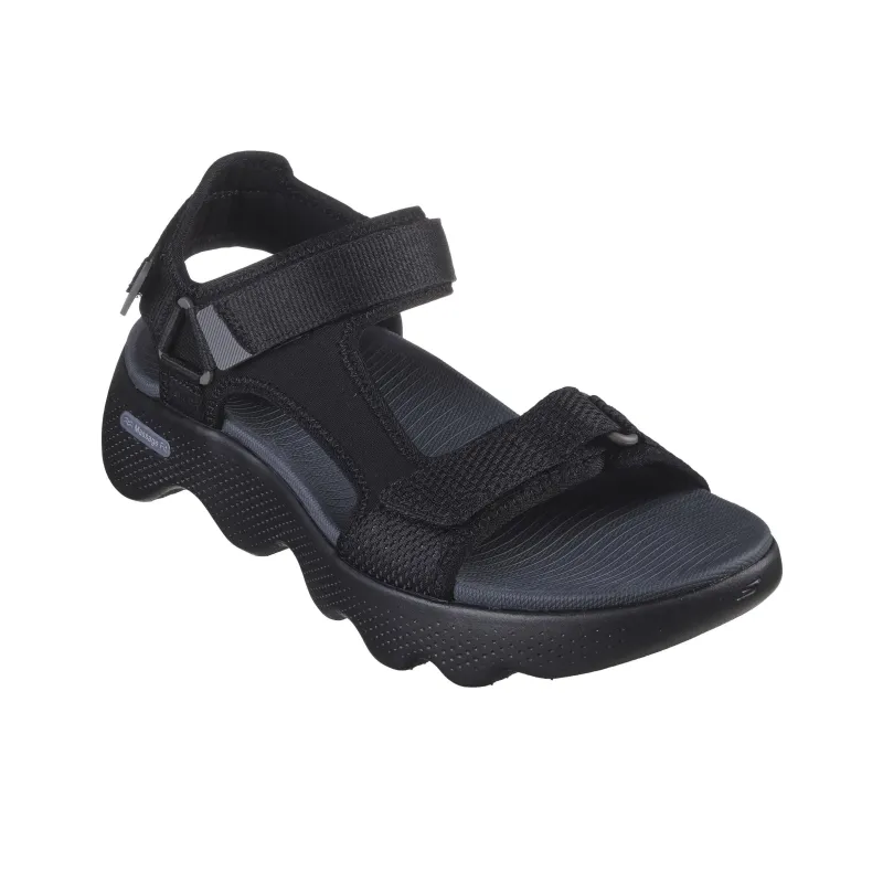 Skechers Go Walk Massage Fit Beach Sandals Men's Black Gray-2