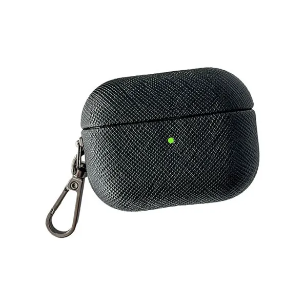 Compatibility AirPods 3/1/2/Pro 2 PC Niche Cross Leather Texture Minimalist Style Fully Enclosed Headphone Cases-15