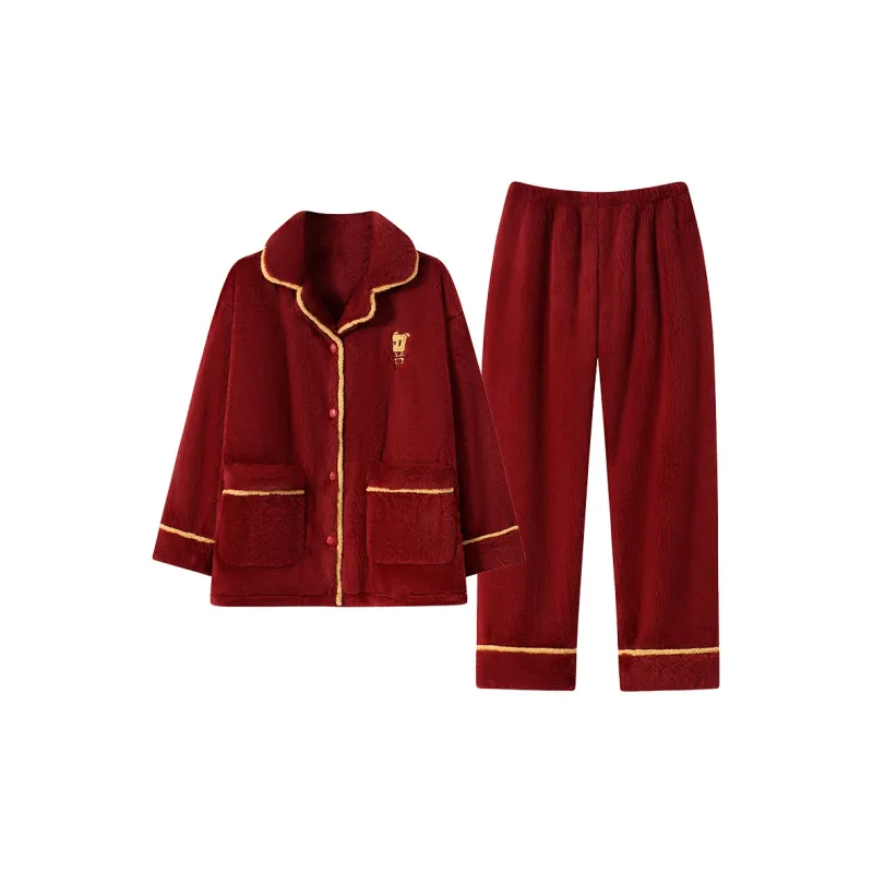 Qiao Ni Tong Pajama Set Women's White-5