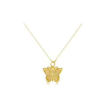 Chongqing Gold Store 925 Sterling Silver Necklaces Women's
