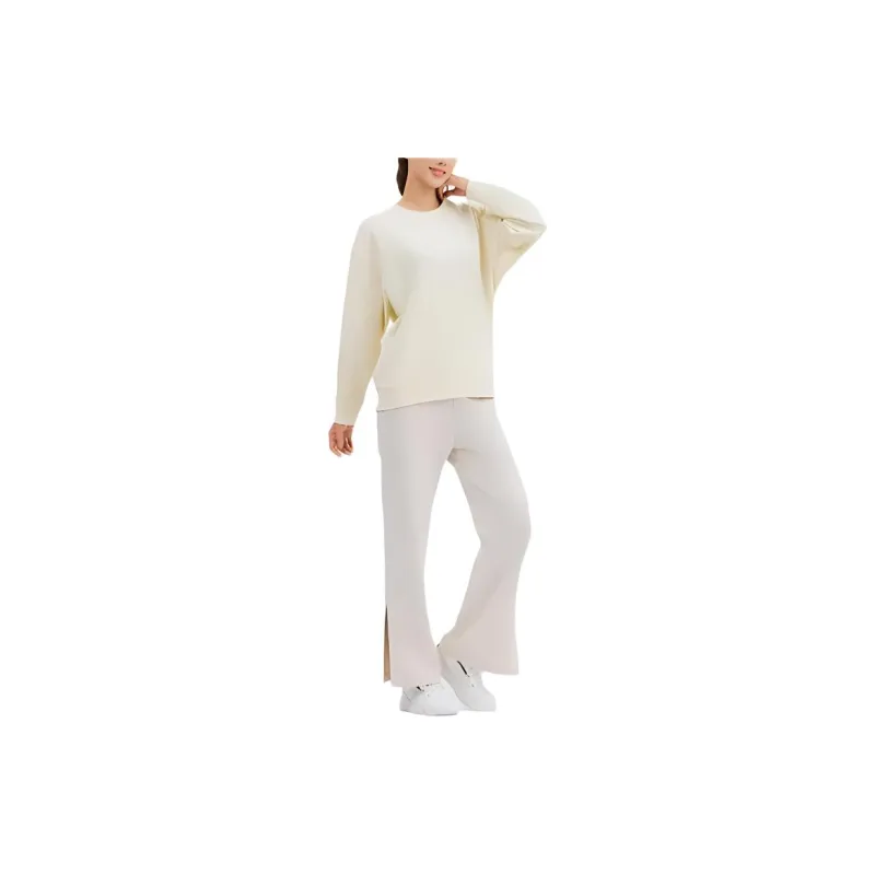 DECATHLON Sweatshirt Women's Light Yellow-1