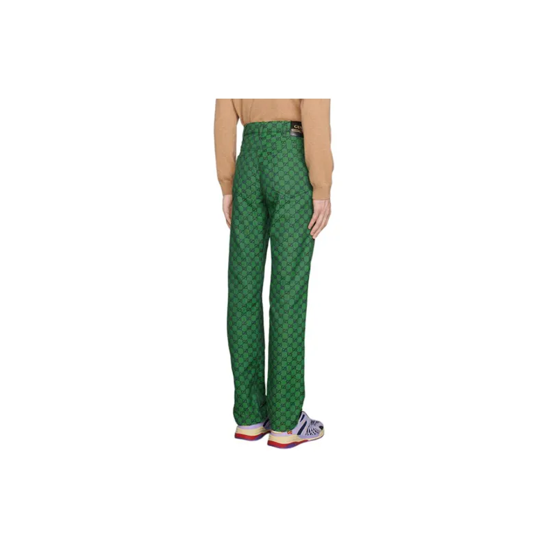 GUCCI Casual Pants Men Green-2