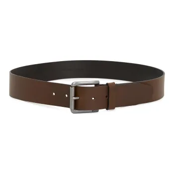 HUGO BOSS Cow Leather Belts Men's Brown Width 4CM