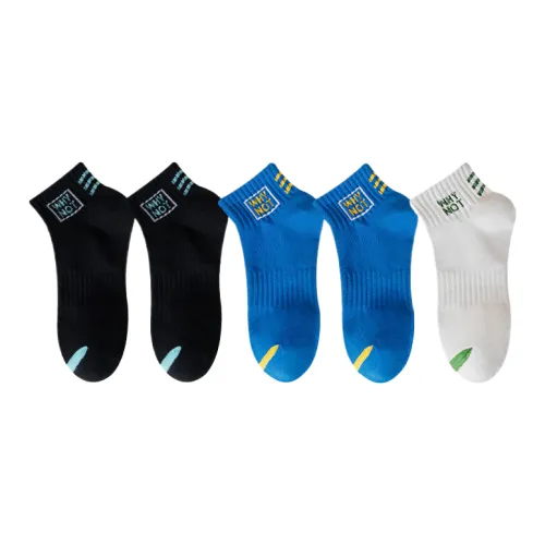 Lan Miao Ankle Socks Men's 5 Pack