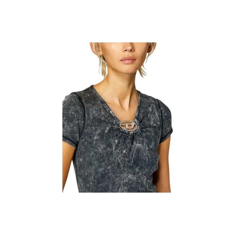 DIESEL D Crespe A line Denim Dress-2