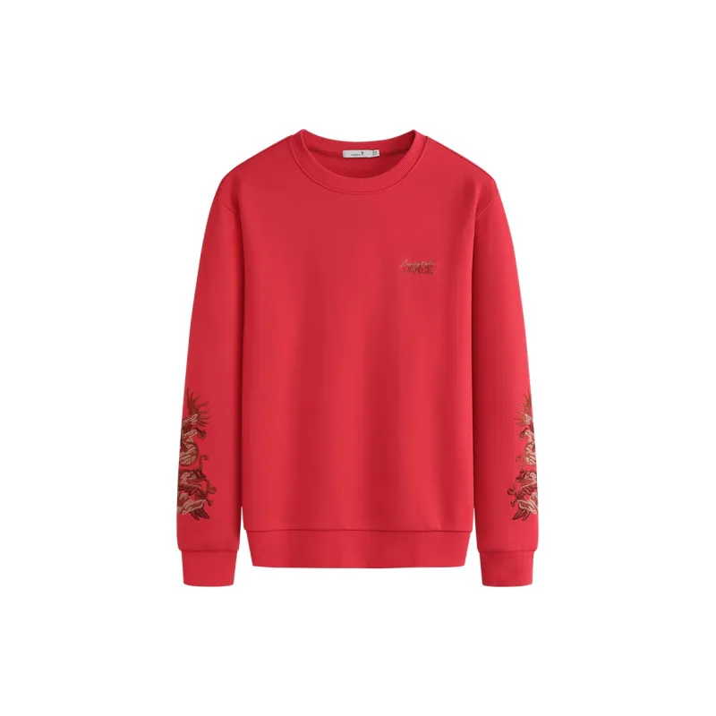 Dance With Wolves Sweatshirt Men's Red-0