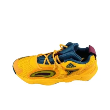 Adidas Exhibit A Anti Slip Wear Resistant Low Top Basketball Shoes Men's Yellow