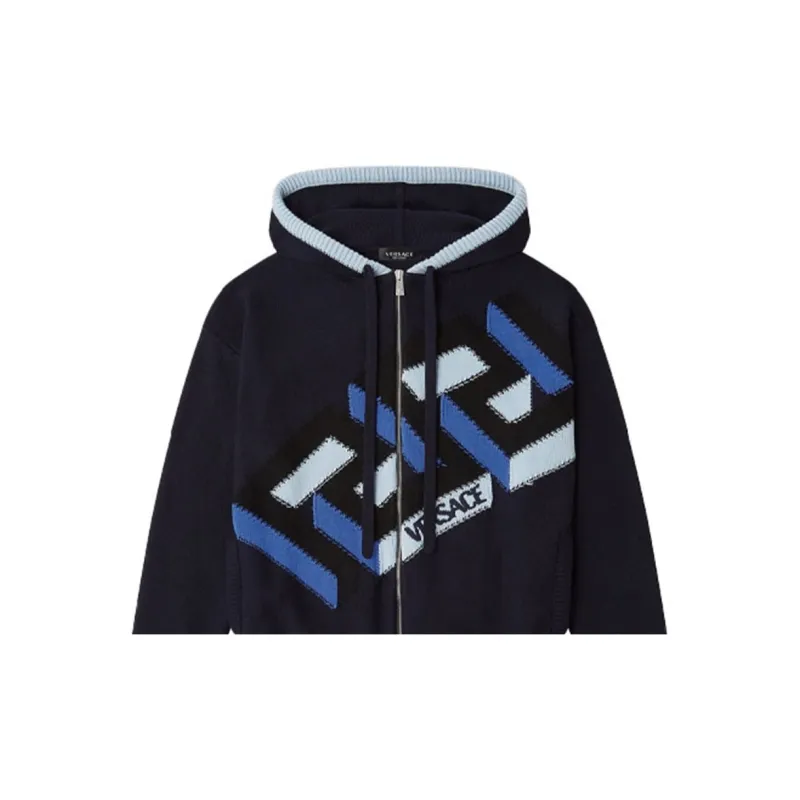 VERSACE Sweaters Men Blue-5