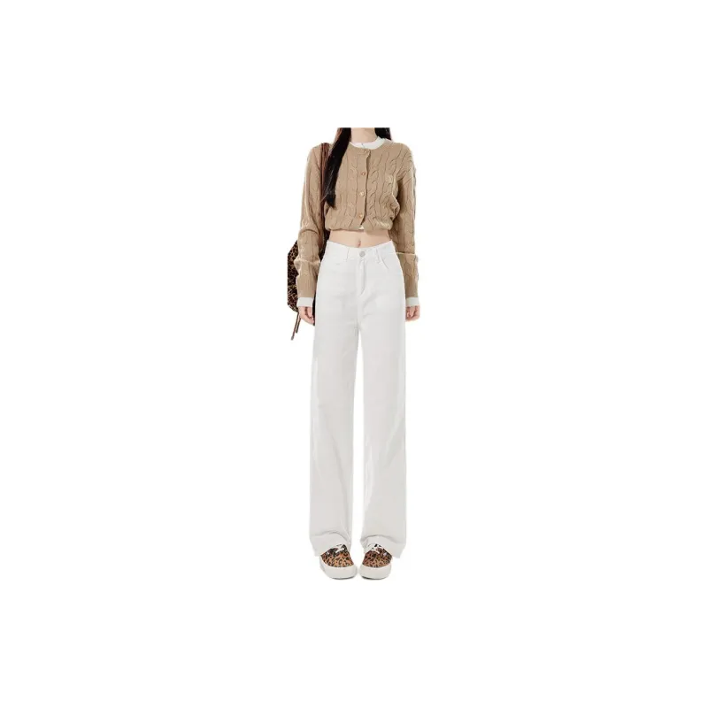 Concubine Zhu Jeans Unisex White-11