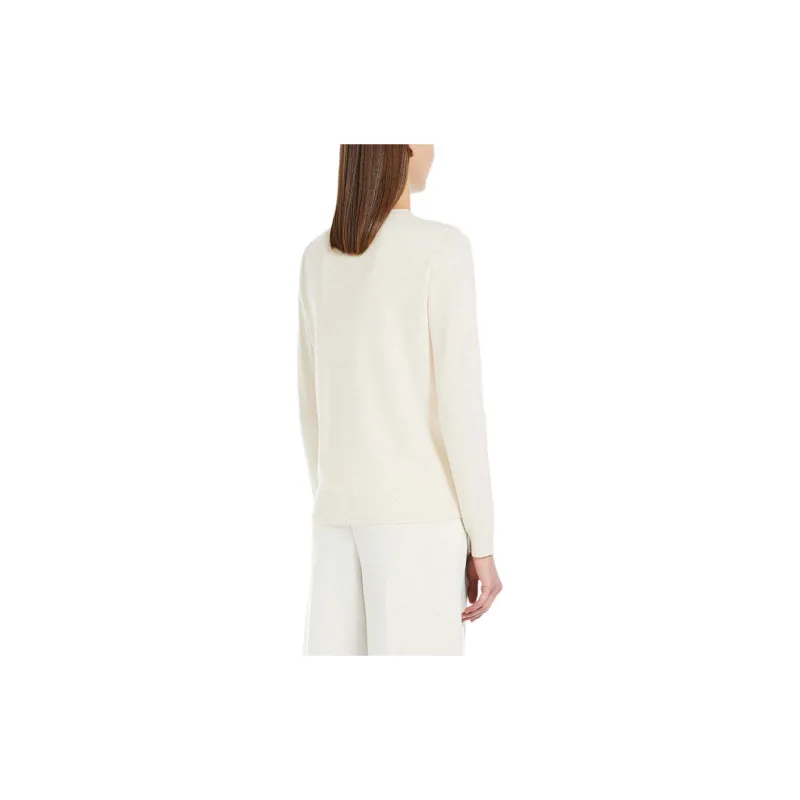 MaxMara Logo Embellished Crewneck Jumper-4