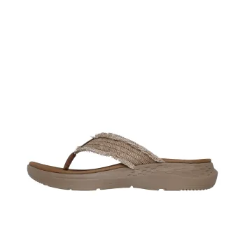 Skechers Relaxed Fit Abrasion-Resistant Flip Flops Men's Khaki