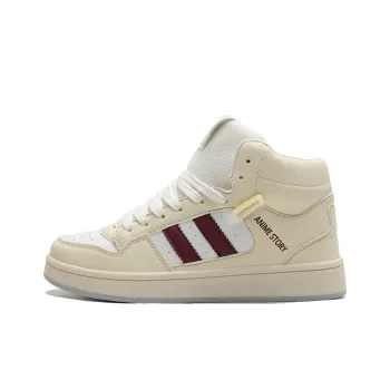 KAAVER OTTO High-Top Skateboard Shoes Unisex Beige Burgundy