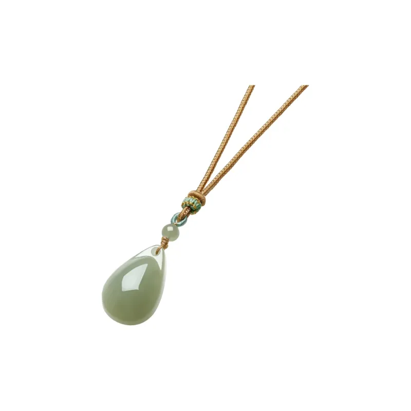ZHOU LIU FU Hetian Jade Necklaces Green Jade Unisex-1