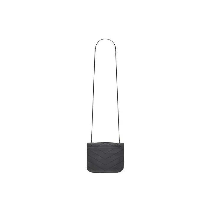 SAINT LAURENT Niki Leather Wallet, Crossbody Bag, Shoulder Bag Regular Women's Gray White-1