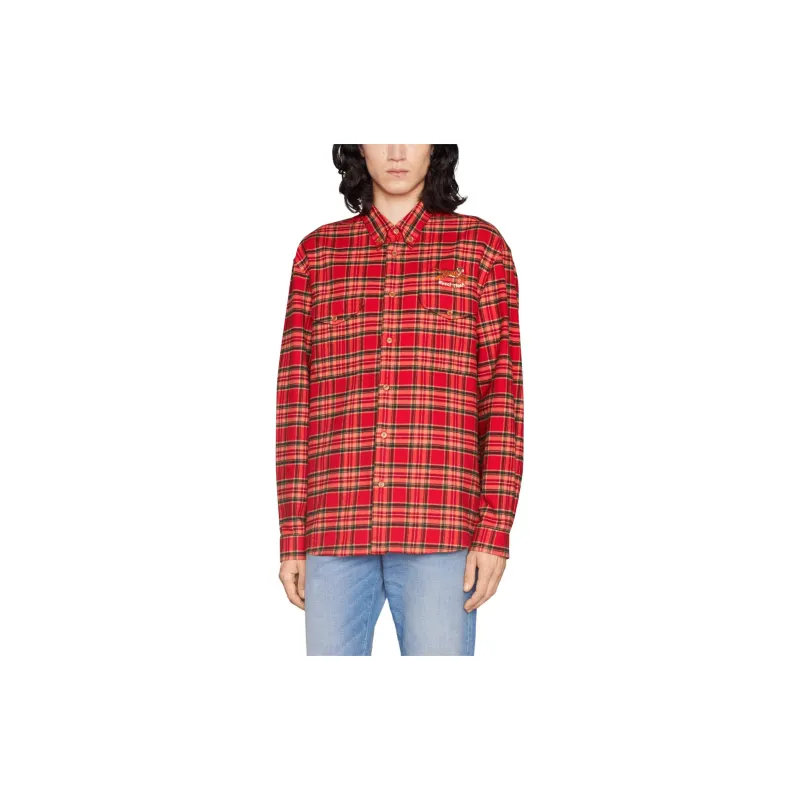 GUCCI Shirts Men Red-2