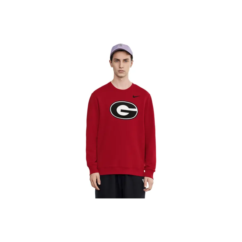 Nike Georgia Bulldogs Primetime Evergreen Logo Men's Nike College Pullover Crew-2